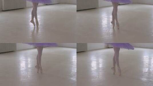腿部 腿 特写 美腿 脚 芭蕾 跳舞高清在线视频素材下载