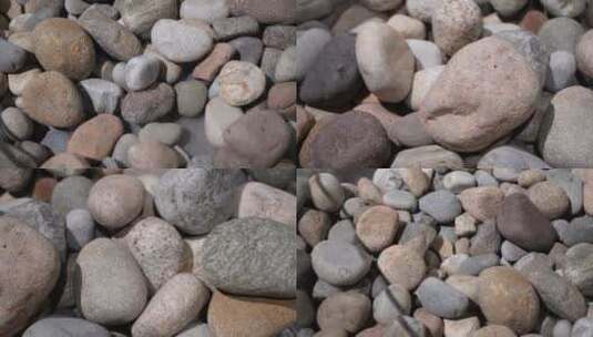 【镜头合集】石块鹅卵石石头石子高清在线视频素材下载