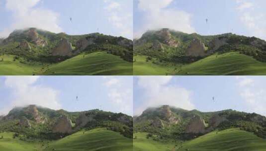 滑翔伞 极限运动 滑翔 跳伞 运动高清在线视频素材下载