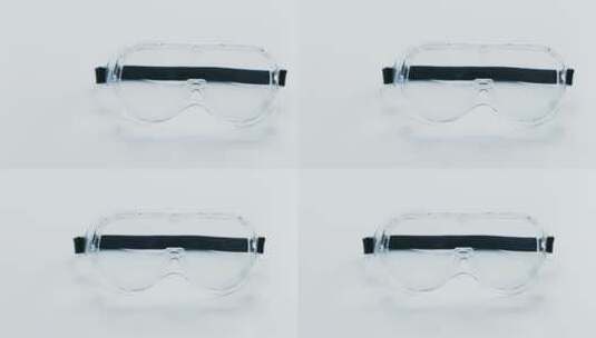 医用防护眼罩护目镜（右）摇高清在线视频素材下载
