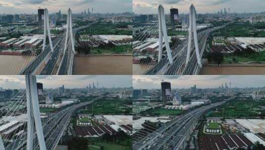 【正版素材】广州洛溪大桥0875高清在线视频素材下载