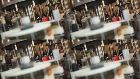 装瓶葡萄酒工业生产线高清在线视频素材下载