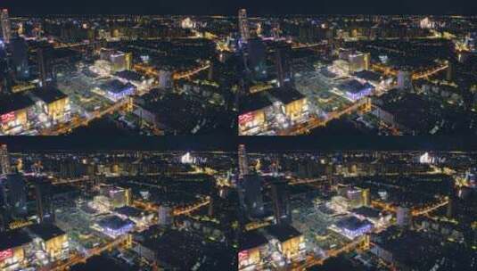 昆明核心商圈大悦城航拍高清在线视频素材下载