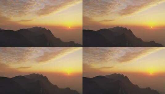 日落时的景观  云彩 戏剧性的天空高清在线视频素材下载