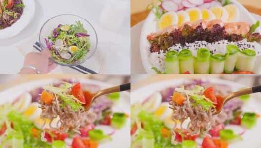 蔬菜沙拉高清在线视频素材下载