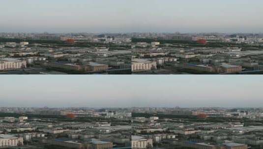 湖北武汉城市清晨竖屏航拍高清在线视频素材下载