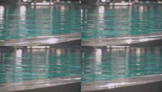 假日酒店游泳池特写镜头高清在线视频素材下载