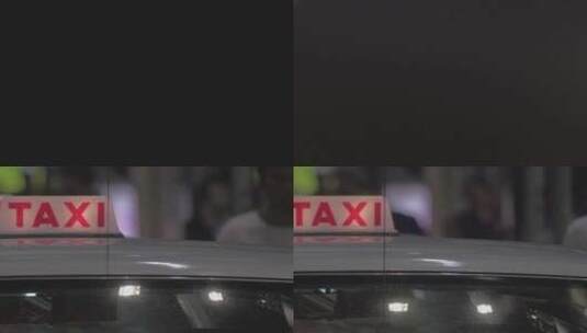 出租车车顶灯高清在线视频素材下载