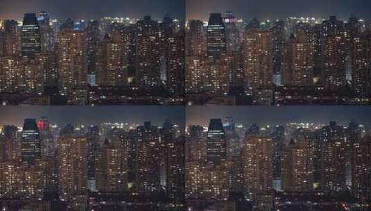 6k城市居民楼夜景延时高清在线视频素材下载