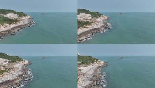航拍漳州东山岛海上风光日出高清在线视频素材下载