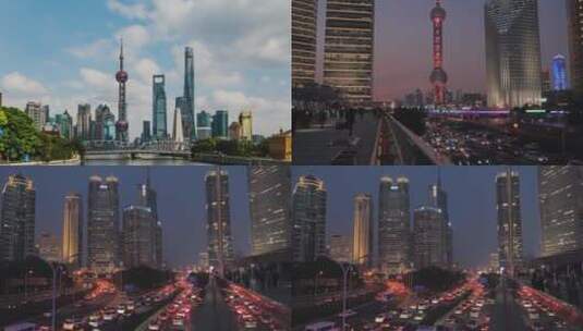上海地标延时高清在线视频素材下载