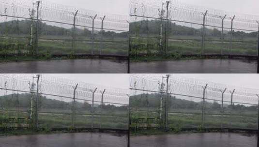 深圳香港边界警戒线边境线高清在线视频素材下载