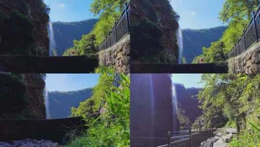 瀑布 大峡谷高清在线视频素材下载