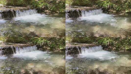 溪流中冒泡的流水高清在线视频素材下载