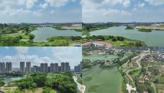 莆田航拍土海湿地公园城市宣传片4K高清在线视频素材下载