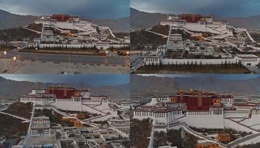西藏布达拉宫广场高清在线视频素材下载
