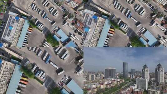 连云港城市航拍空镜高清在线视频素材下载