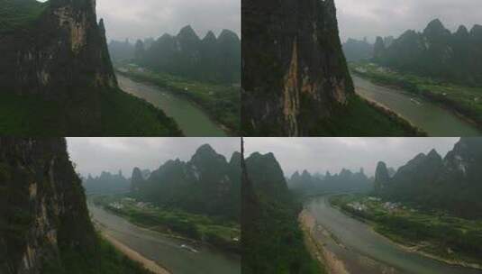 广西桂林航拍高清在线视频素材下载