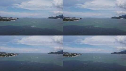 鸟瞰海面海水4k高清在线视频素材下载