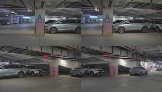  地下停车场高清在线视频素材下载