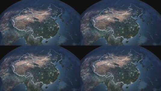 地球循环背景动画高清在线视频素材下载