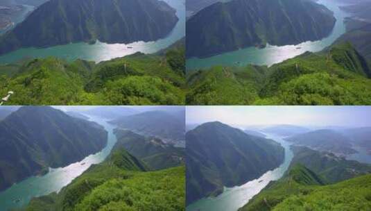 四川重庆瞿塘峡三峡之巅景点高清在线视频素材下载