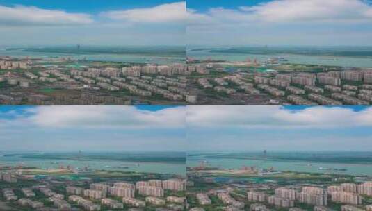 江苏镇江城市风格航拍移动延时高清在线视频素材下载