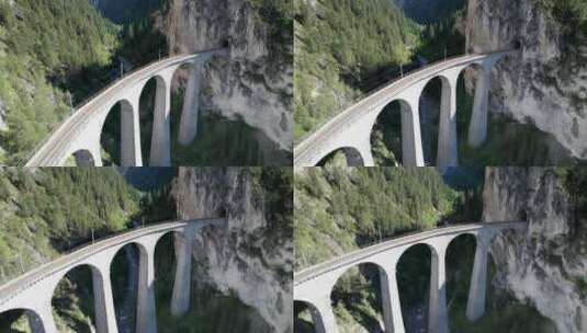 航拍高架桥的鸟瞰图高清在线视频素材下载