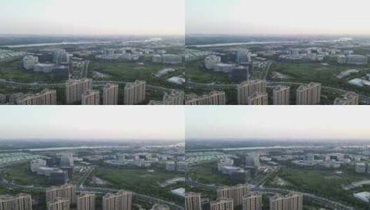 上海闵行吴泾镇全景4K航拍高清在线视频素材下载