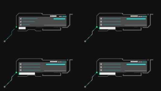 科技感文字字幕条指示线背景未来智能炫酷高清在线视频素材下载