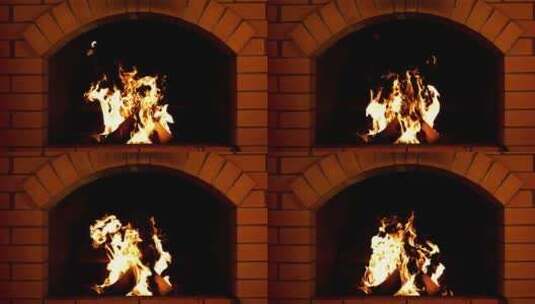 火焰 燃烧 篝火 壁炉高清在线视频素材下载