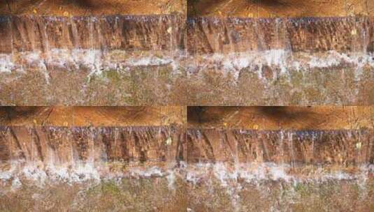 瀑布 水流 山泉水 大自然 泉水高清在线视频素材下载