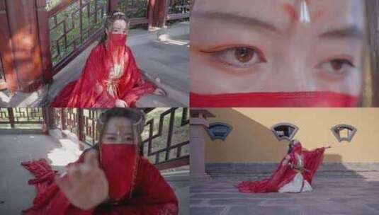 古风古装中国风汉服美女时尚女性女人高清在线视频素材下载