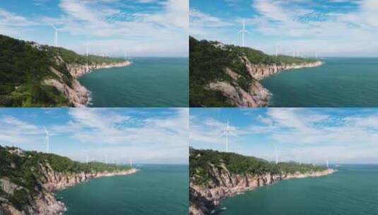 福州连江风车航拍高清在线视频素材下载