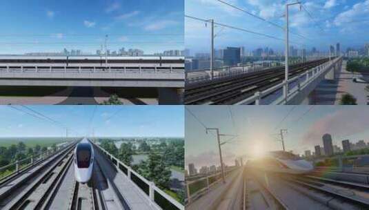 中国高铁动车高清在线视频素材下载