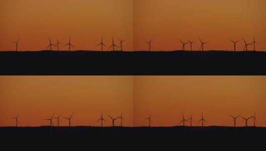 能源 风车 风力涡轮机高清在线视频素材下载