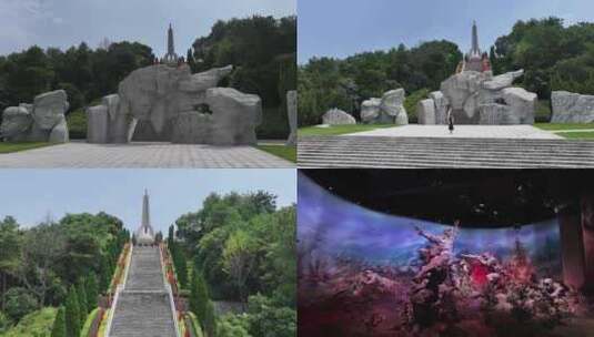 红军长征湘江战役纪念馆4K高清在线视频素材下载