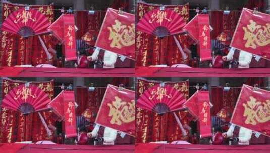 中国佛山禅城区筷子路挥春街高清在线视频素材下载