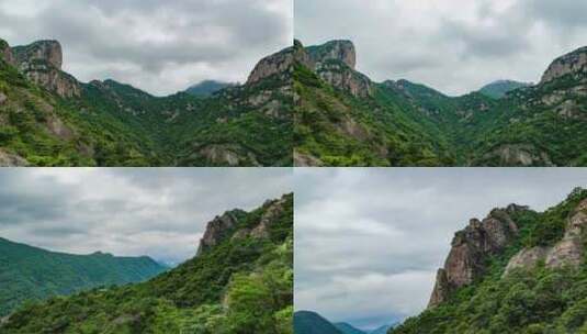 浙江温州雁荡山风光灵岩方洞风景延时高清在线视频素材下载