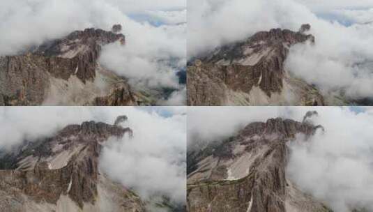 白云石，阿尔卑斯山，多云，山脉高清在线视频素材下载