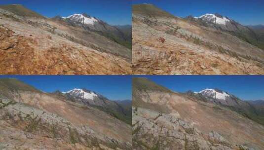 阿尔卑斯山，山脉，峰，游览杜勃朗峰高清在线视频素材下载