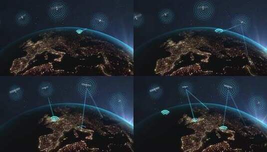 电信卫星传输和广播高清在线视频素材下载