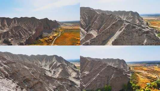 新疆喀什地区叶城县宗郎灵泉风景区风光航拍高清在线视频素材下载