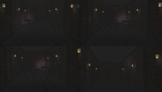 夜晚恐怖的走廊视频展示AE模板高清AE视频素材下载