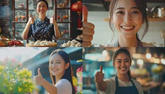 自信主妇的幸福生活点赞美好瞬间高清在线视频素材下载