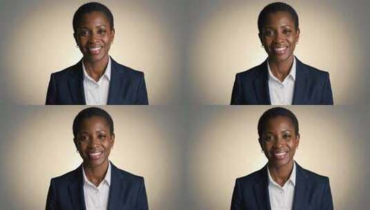 非洲裔女商人半身像素材高清在线视频素材下载