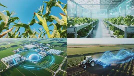 振兴农业智慧农业科技农业乡村振兴未来农业高清在线视频素材下载