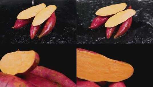 红薯 番薯 地瓜 甘薯高清在线视频素材下载