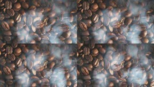 环拍的咖啡豆高清在线视频素材下载