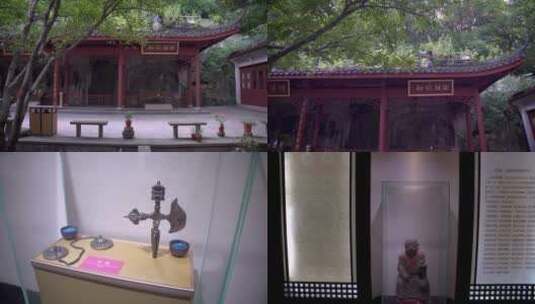 杭州吴山宝成禅寺密宗寺庙4K视频合集高清在线视频素材下载